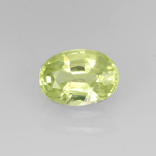 Granato grossularia 7 x 4,9mm giallo Ovale sfaccettato dalla Tanzania, peso di 0,97 ct, gemma naturale non trattati in purezza VVS-VS, 1 pezzo Granato grossularia - Colore: Giallo Limone Chiaro, durezza Mohs di 6,5 - 7,5 adatto per gioielli da indossare ogni giorno, Photo A