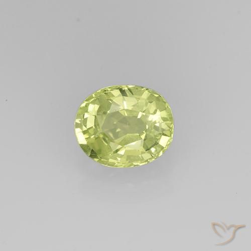 Grenat grossularite taille ovale de 0,84 ct, 6,2 x 5,2 mm de Tanzanie, Photo A