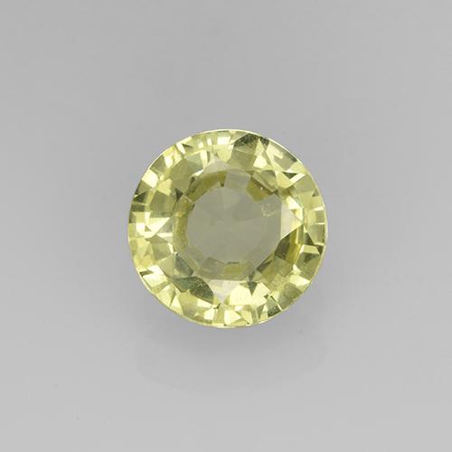 1.1ct Round Facet Golden Green Grossularite Garnet Gem for sale 1.1ct Round Facet Golden Green Grossularite Garnet Gem (ID: 504873)
