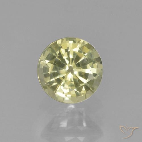 Grenat grossularite taille ronde de 0,6 ct, 5,2 mm de Tanzanie, Photo A