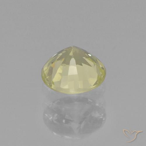 Grossularite Garnet Gemstone in 5 mm (calibrated) Size for Sale, Grossularite Garnet Stone in Light Yellow Color