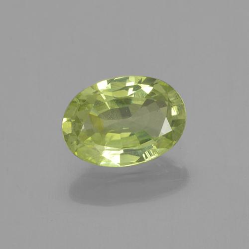 Grenat Grossulaire Jaune oval facet 0,75 ct de Tanzanie, dimension 6,9 x 4,9mm, pierre gemme naturelle Non traité, pureté vvs-vs, 1 pièce Grenat Grossulaire de couleur Jaune citron léger, dureté Mohs de 6.5 à 7.5 convient aux bijoux de tous les jours, pierre de sagesse, Photo A