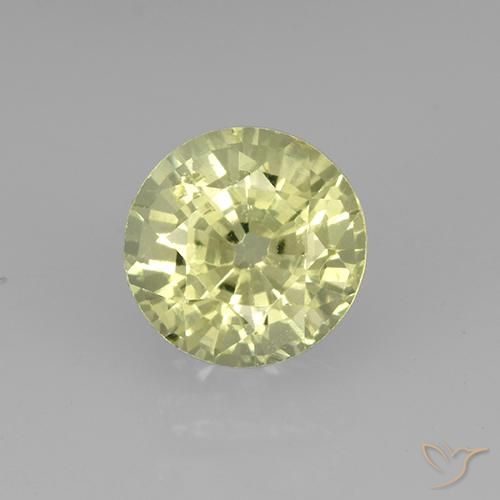 Grenat grossularite taille ronde de 0,84 ct, 5,3 mm de Tanzanie, Photo A
