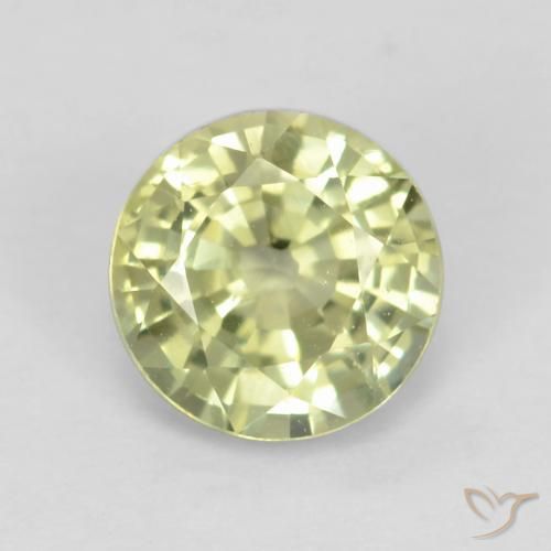 Grenat grossularite taille ronde de 0,66 ct, 5,1 mm de Tanzanie, Photo A