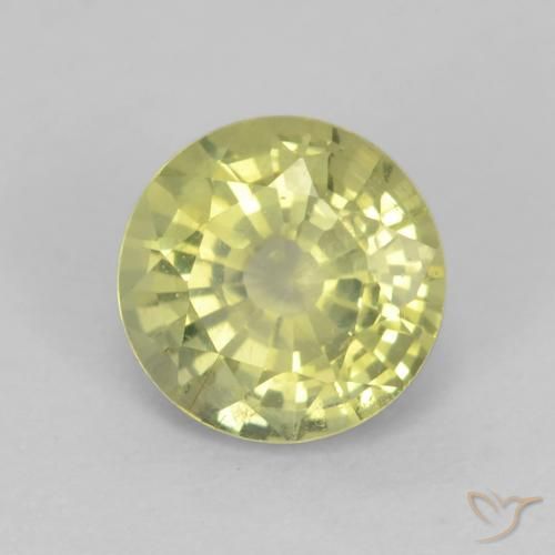 Grenat grossularite taille ronde de 0,65 ct, 5,2 mm de Tanzanie, Photo A