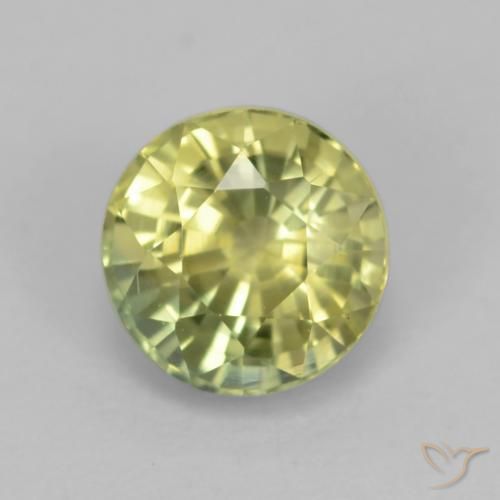 Grenat grossularite taille ronde de 0,69 ct, 4,9 mm de Tanzanie, Photo A
