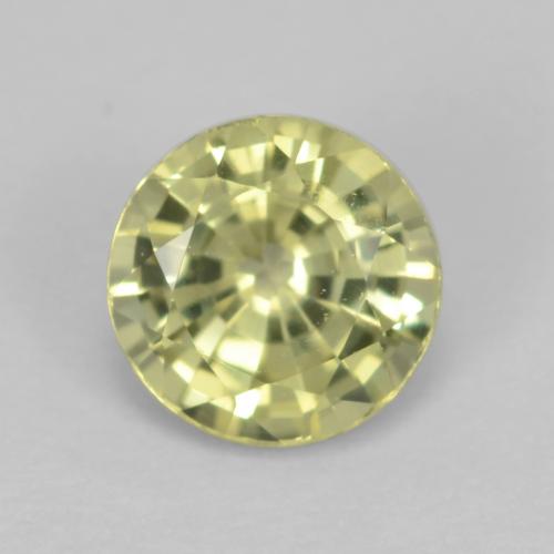 Granato grossularia 5mm giallo Sfaccettatura rotonda dalla Tanzania, peso di 0,61 ct, gemma naturale non trattati in purezza VVS-VS, 1 pezzo Granato grossularia - Colore: Giallo verdastro, durezza Mohs di 6,5 - 7,5 adatto per gioielli da indossare ogni giorno, Photo A