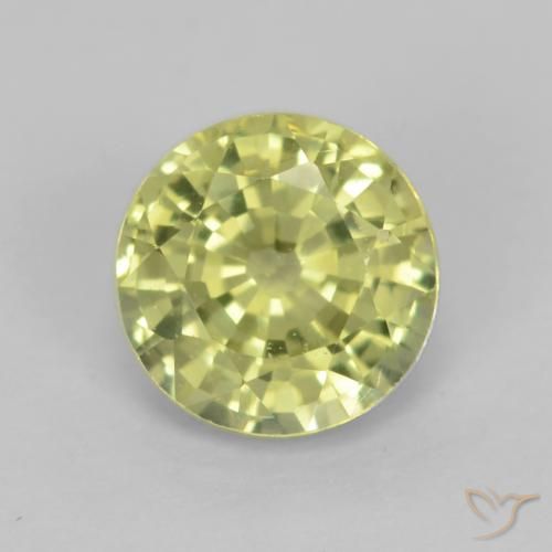 Grenat grossularite taille ronde de 0,65 ct, 5,1 mm de Tanzanie, Photo A
