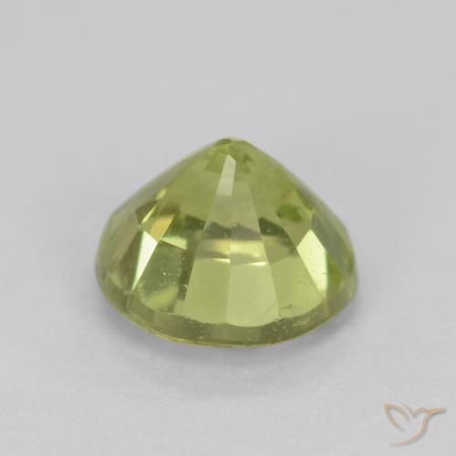 Grossularite Garnet Gemstone in 5 mm (calibrated) Size for Sale, Grossularite Garnet Stone in Light Lemon Yellow Color