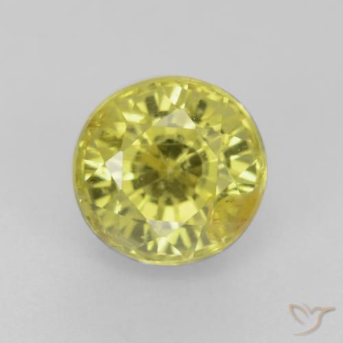 Grenat grossularite taille ronde de 0,72 ct, 5,1 mm de Tanzanie, Photo A