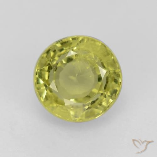 Grenat grossularite taille ronde de 0,7 ct, 5 mm de Tanzanie, Photo A