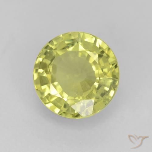 Grenat grossularite taille ronde de 0,58 ct, 5,1 mm de Tanzanie, Photo A