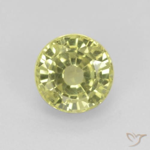 Grenat grossularite taille ronde de 0,56 ct, 4,9 mm de Tanzanie, Photo A