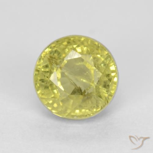 Grenat grossularite taille ronde de 0,7 ct, 4,7 mm de Tanzanie, Photo A