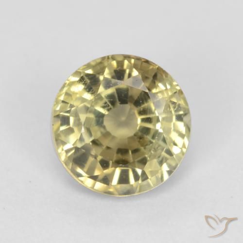 Grenat grossularite taille ronde de 0,65 ct, 5 mm de Tanzanie, Photo A