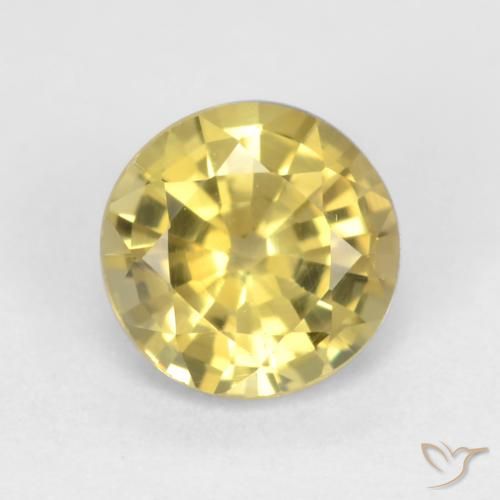 Grenat grossularite taille ronde de 0,61 ct, 5,2 mm de Tanzanie, Photo A