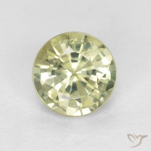 Grenat grossularite taille ronde de 0,56 ct, 4,9 mm de Tanzanie, Photo A