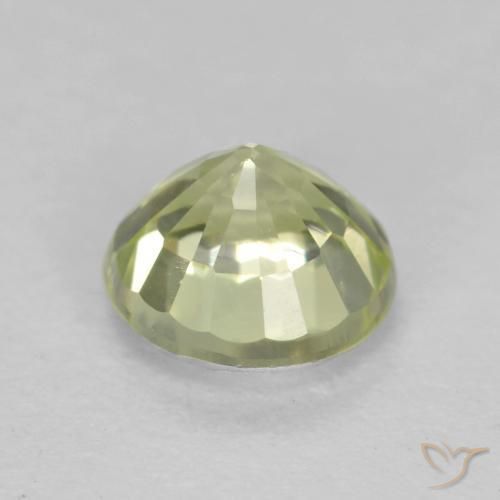 Grossularite Garnet Gemstone in 5 mm (calibrated) Size for Sale, Grossularite Garnet Stone in Light Yellow Color