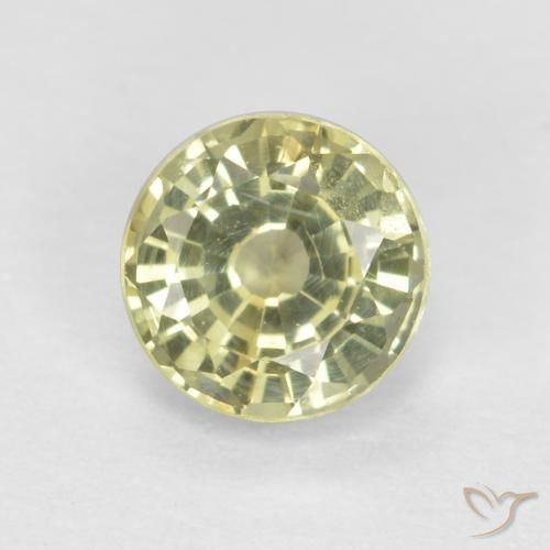 Grenat grossularite taille ronde de 0,59 ct, 4,9 mm de Tanzanie, Photo A