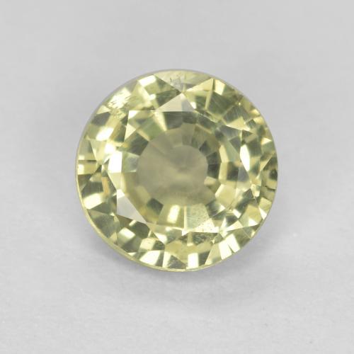 Giallo chiaro Granato grossularia Gem - 0.5ct Sfaccettatura rotonda (ID: 557576)