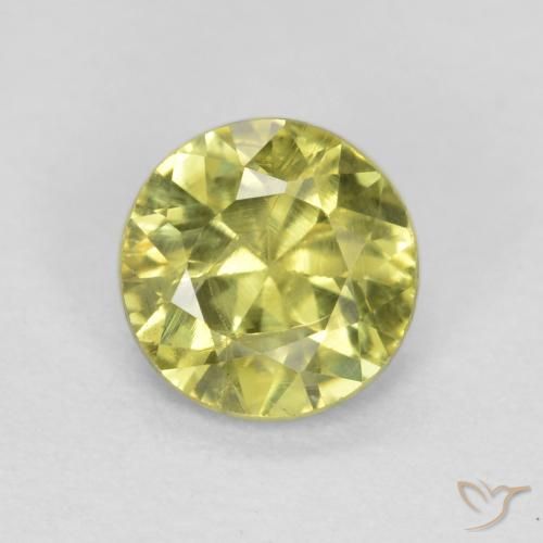 Grenat grossularite taille ronde de 0,48 ct, 4,9 mm de Tanzanie, Photo A
