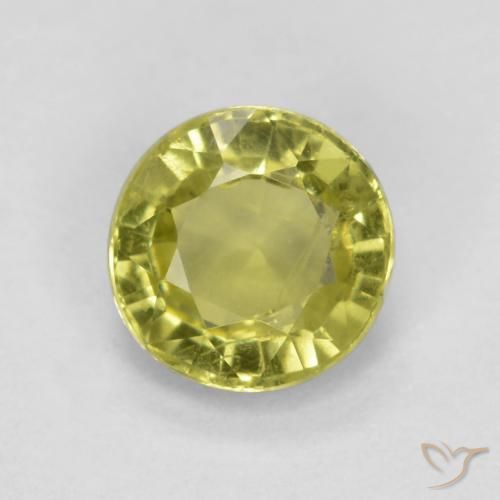 Grenat grossularite taille ronde de 0,54 ct, 4,8 mm de Tanzanie, Photo A