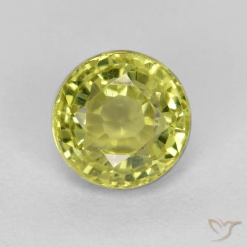 Grenat grossularite taille ronde de 0,64 ct, 4,9 mm de Tanzanie, Photo A