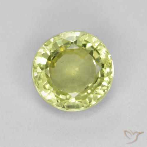 Grenat grossularite taille ronde de 0,5 ct, 4,7 mm de Tanzanie, Photo A