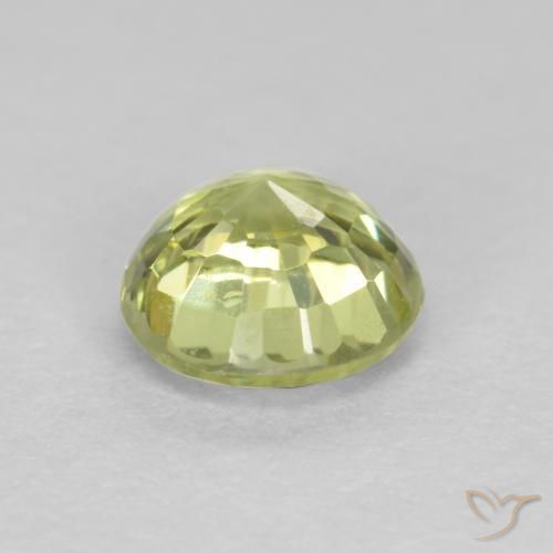 Grossularite Garnet Gemstone in 4.7 mm Size for Sale, Grossularite Garnet Stone in Medium Yellow Color