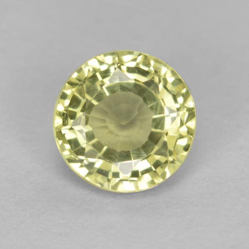 0,55ct Sfaccettatura rotonda giallo Granato grossularia dalla Tanzania, Dimension 4,8mm, Natural non trattati Gemstone, VS Clarity, 1 piece Granato grossularia in Limone giallo Color, Mohs Hardness of 6,5 - 7,5 adatto per gioielli da indossare ogni giorno, Photo A