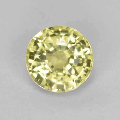 Medium Yellow Гроссулярит Камень - 0.6ct Круглая Фасетная Огранка (ID: 557802)