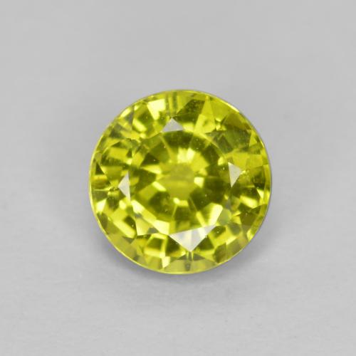 Amarillo medio Granate Grossularita Gema - 0.6ct Faceta Redonda (ID: 559031)