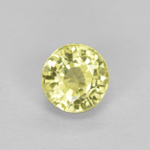 Giallo chiaro Granato grossularia Gem - 0.5ct Sfaccettatura rotonda (ID: 559033)