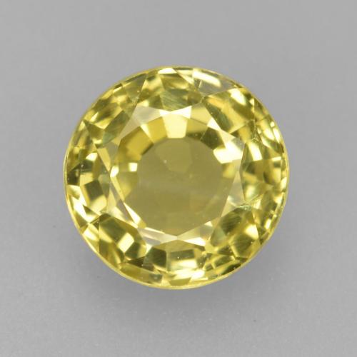 Amarillo medio Granate Grossularita Gema - 0.7ct Faceta Redonda (ID: 559423)