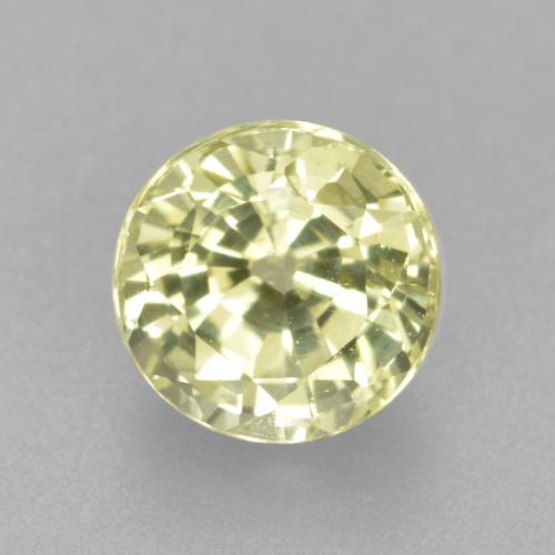 Granato grossularia Sfaccettatura rotonda da 0,65 ct dalla Tanzania, dimensione 5mm, purezza VVS-VS, pietra preziosa naturale non trattati, Granato grossularia 1pc in colore Giallo chiaro, durezza Mohs di 6,5 - 7,5 adatto per gioielli da indossare ogni giorno, Photo A