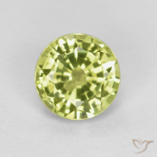 0.46 ct Round Cut Grossularite Garnet, 4.6 mm From Tanzania, Photo A
