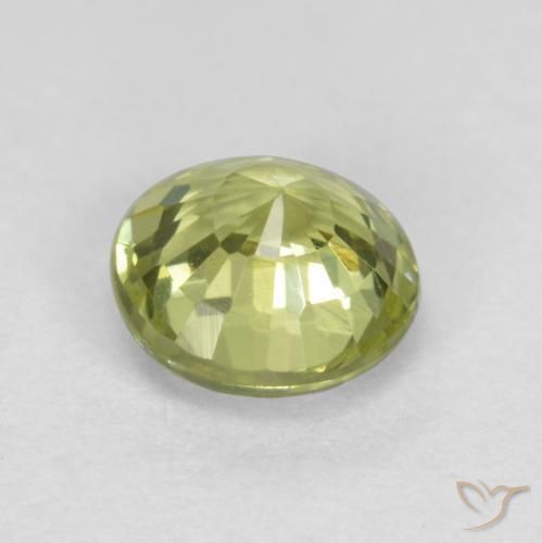 Grossularite Garnet Gemstone in 5 mm (calibrated) Size for Sale, Grossularite Garnet Stone in Yellow Green Color