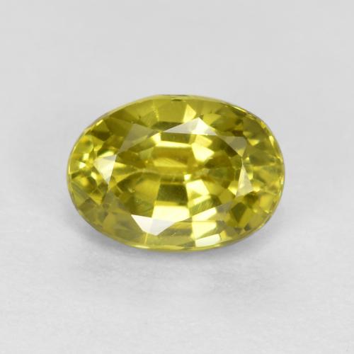 Pineapple yellow Гроссулярит Камень - 0.5ct Фасетный Овал (ID: 561005)
