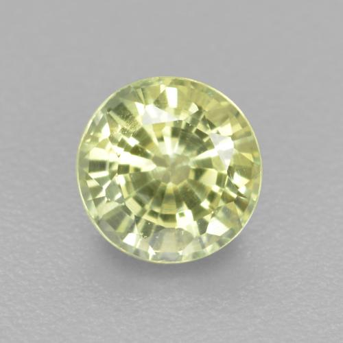 0,46 ct runder gelber Grossular Granat aus Tansania, Größe 4,4mm, Garantiert natürlicher Edelstein, VVS-VS Reinheit, 1 Stück Grossular Granat in Zitronengelb Farbe, Mohs-Härte von 6,5 - 7,5 Geeignet für den täglichen Gebrauch im Schmuck, Photo A
