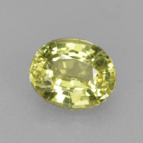 Medium Yellow Гроссулярит Камень - 0.5ct Фасетный Овал (ID: 561358)