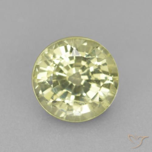 Grenat grossularite taille ronde de 0,56 ct, 4,7 mm de Tanzanie, Photo A