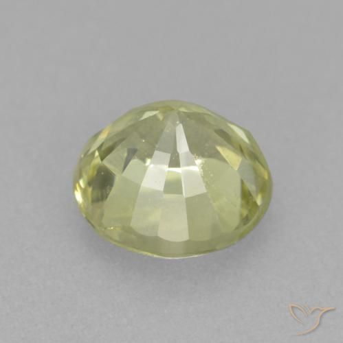 Grossularite Garnet Gemstone in 4.7 mm Size for Sale, Grossularite Garnet Stone in Light Yellow Color