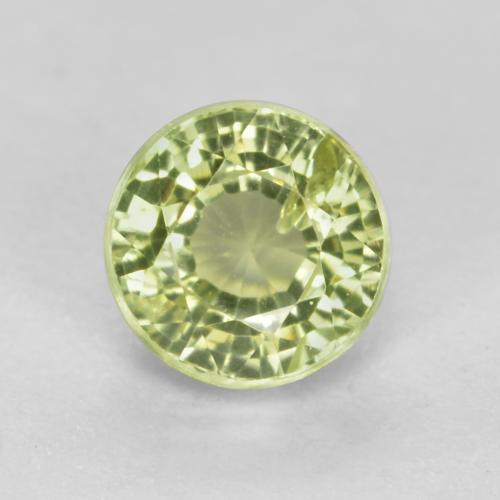 Light Pear Green Гроссулярит Камень - 0.4ct Круглая Фасетная Огранка (ID: 567122)