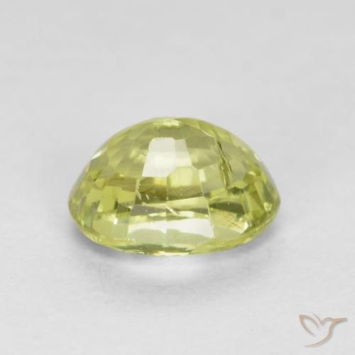 Grossularite Garnet Gemstone in 5 x 4 mm (calibrated) Size for Sale, Grossularite Garnet Stone in Lemon Yellow Color
