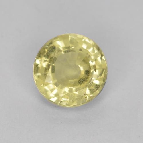 Amarillo pálido Granate Grossularita Gema - 0.4ct Faceta Redonda (ID: 567259)
