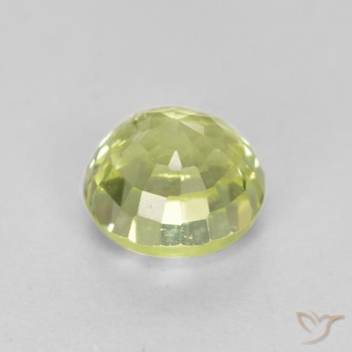 Grossularite Garnet Gemstone in 4.5 mm (calibrated) Size for Sale, Grossularite Garnet Stone in Greenish Yellow Color