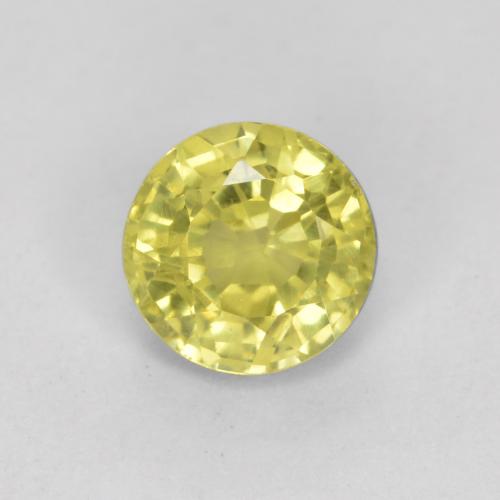 Light Yellow Grossularite Garnet Gem - 0.4ct Round Facet (ID: 567263)