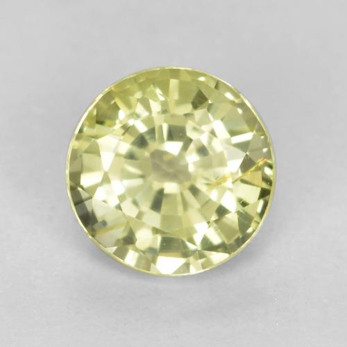 0,43ct Sfaccettatura rotonda giallo Granato grossularia dalla Tanzania, Dimension 4,4mm, Natural non trattati Gemstone, VS Clarity, 1 piece Granato grossularia in Limone giallo Color, Mohs Hardness of 6,5 - 7,5 adatto per gioielli da indossare ogni giorno, Photo A