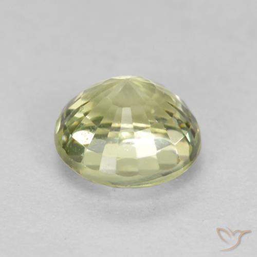 Grossularite Garnet Gemstone in 4.5 mm (calibrated) Size for Sale, Grossularite Garnet Stone in Light Greenish Yellow Color
