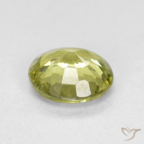Grossularite Garnet Gemstone in 4.7 mm Size for Sale, Grossularite Garnet Stone in Light Yellow Color